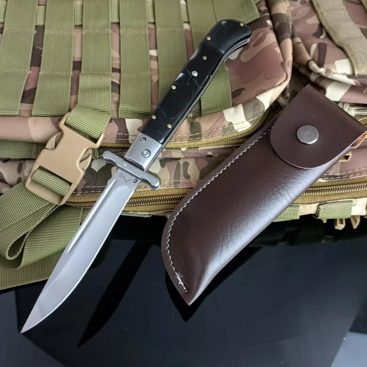 Russian Finka NKVD Knife 440C Steel Folding